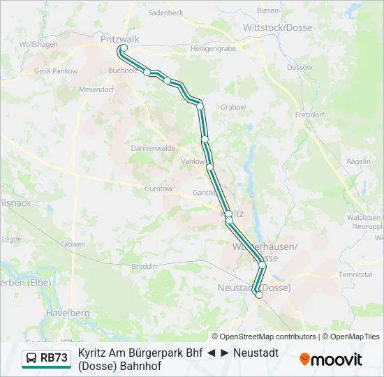 RB73 Bus Line Map