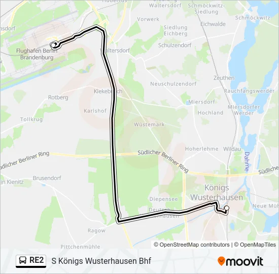 RE2 Bus Line Map