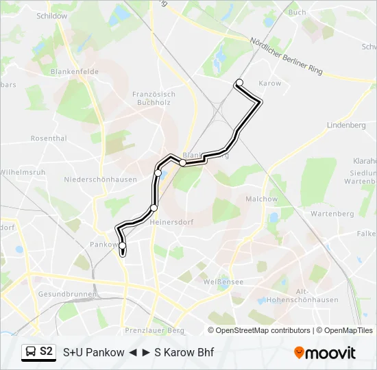 S2 Bus Line Map