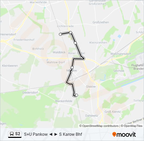 S2 bus Line Map