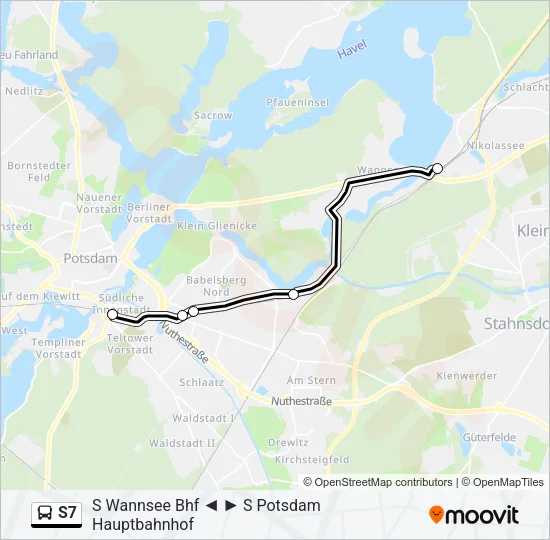 S7 Bus Line Map