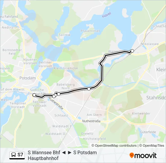 S7 Bus Line Map