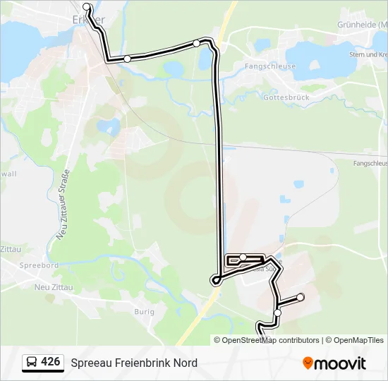 426 Bus Line Map