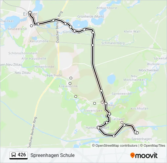 426 Bus Line Map