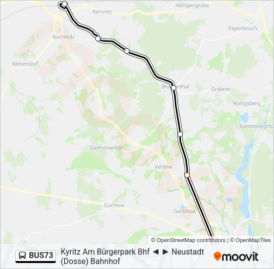 BUS73 Bus Line Map