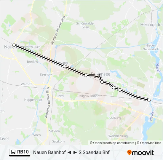 RB10 Bus Line Map
