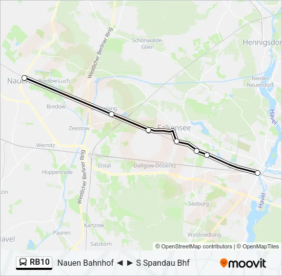 RB10 Bus Line Map