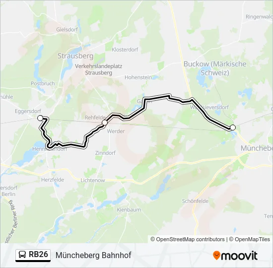 RB26 Bus Line Map