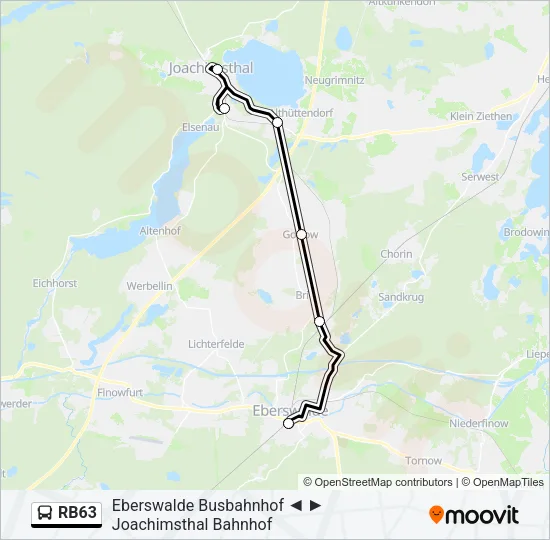 RB63 Bus Line Map
