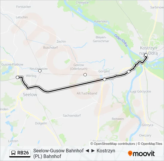 RB26 Bus Line Map
