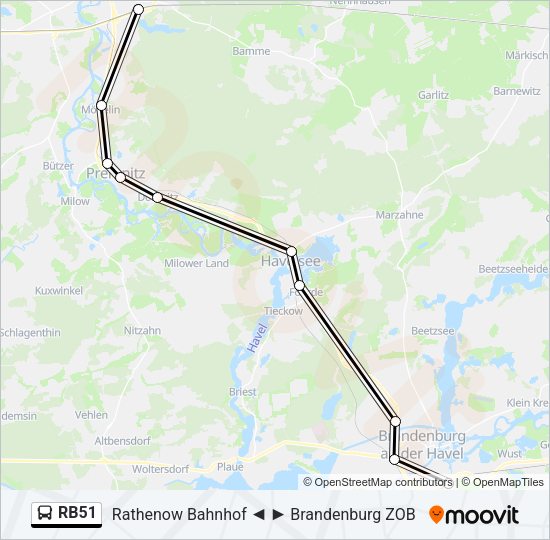 RB51 Bus Line Map