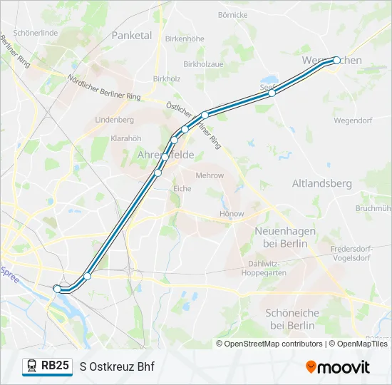 RB25 Train Line Map