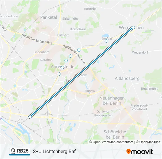 RB25 Train Line Map