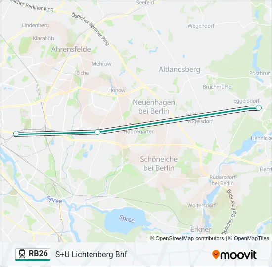 RB26 Train Line Map