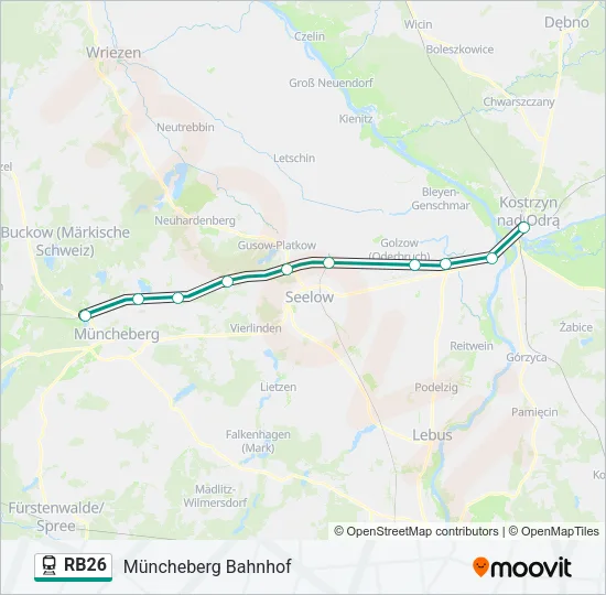 RB26 Train Line Map