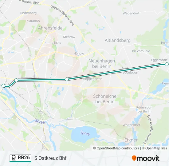 RB26 Train Line Map