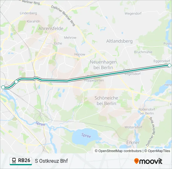 RB26 Train Line Map