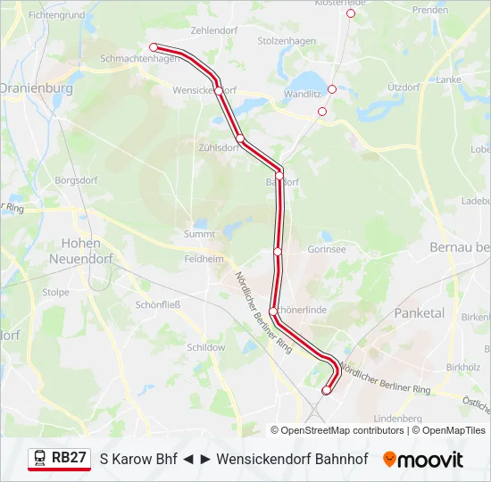 RB27 Train Line Map