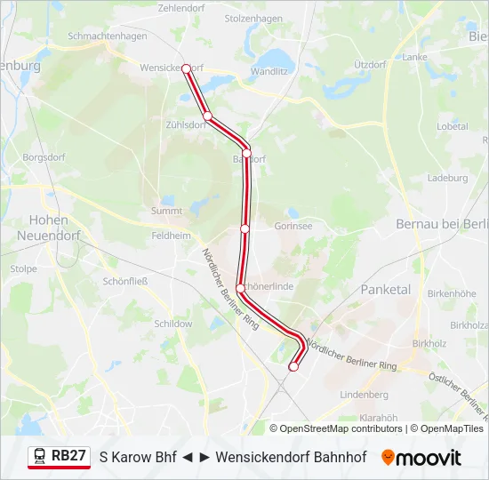 RB27 Train Line Map