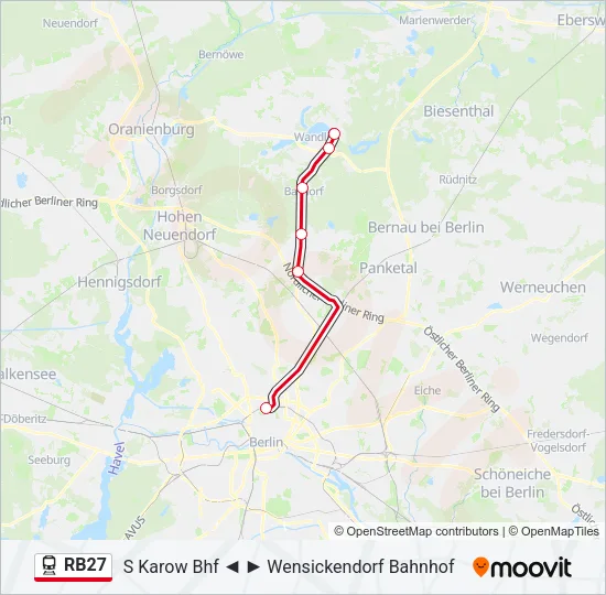 RB27 Train Line Map