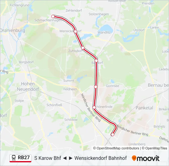 RB27 Train Line Map
