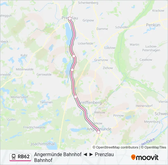 RB62 Train Line Map