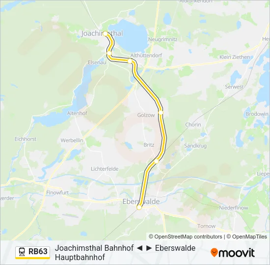 RB63 Train Line Map