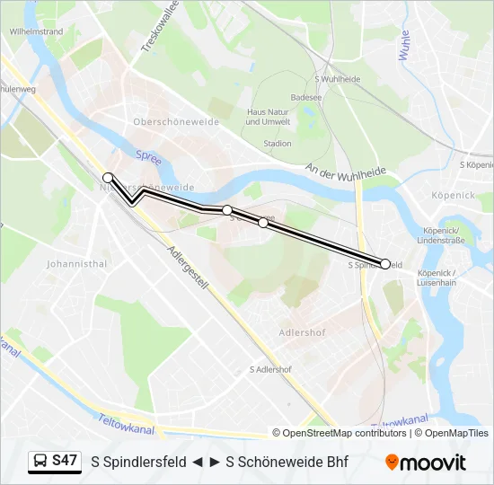 S47 Bus Line Map