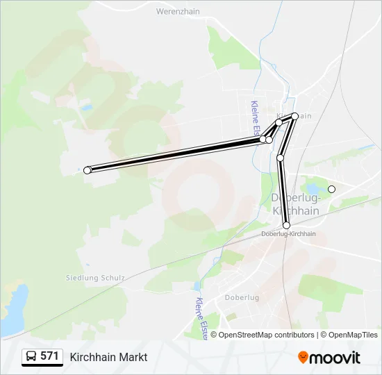 571 Bus Line Map