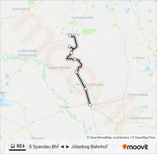 RE4 Bus Line Map
