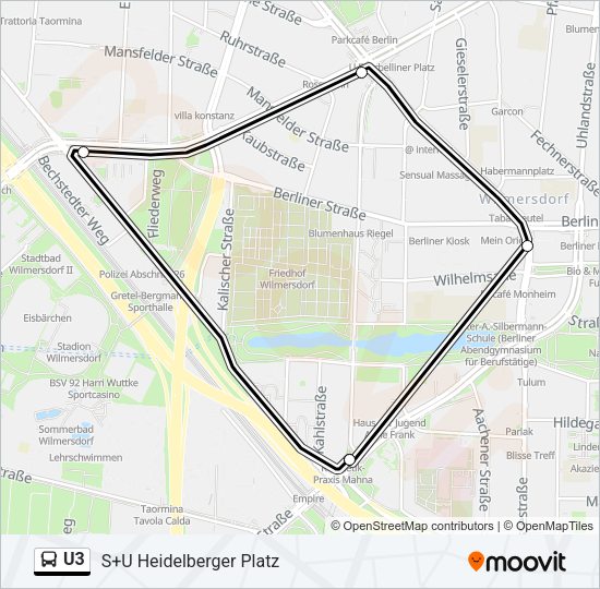 U3 Bus Line Map