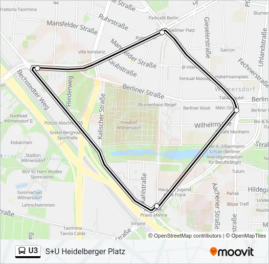 U3 Bus Line Map