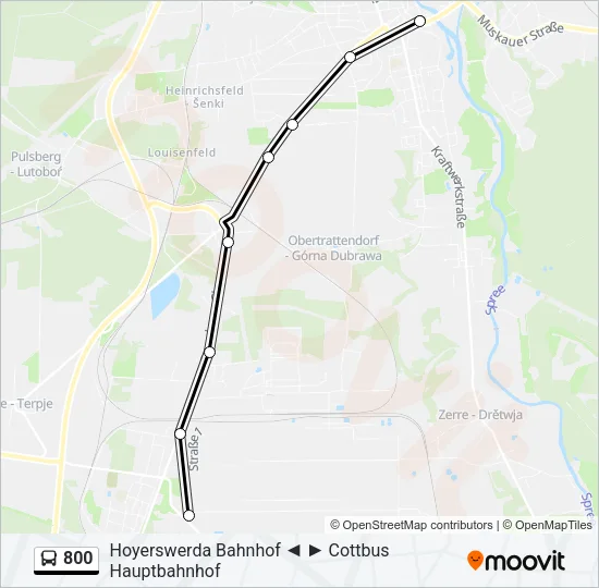800 Bus Line Map