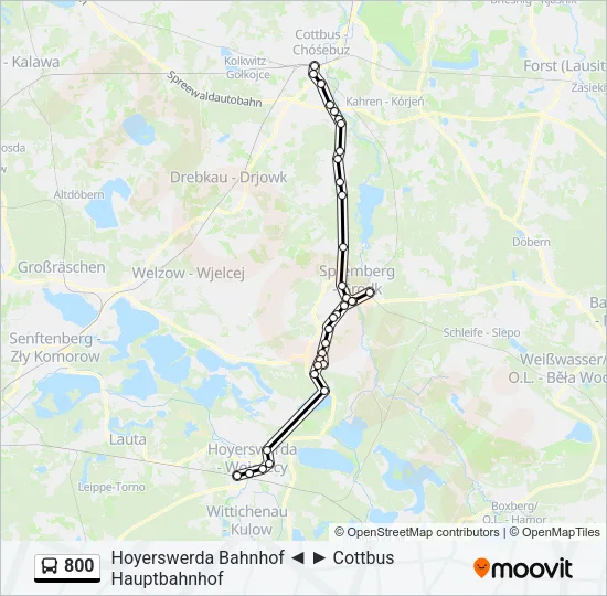 800 Bus Line Map