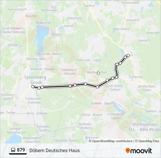 879 Bus Line Map