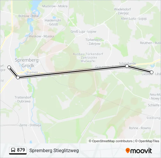 879 Bus Line Map