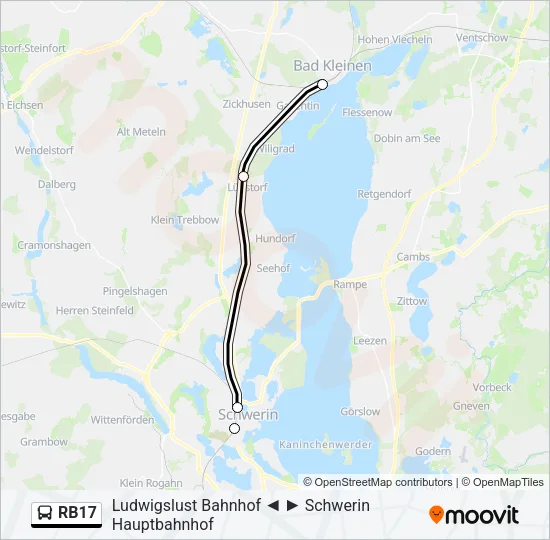 RB17 Bus Line Map