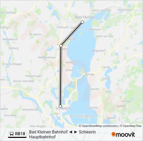 RB18 Bus Line Map