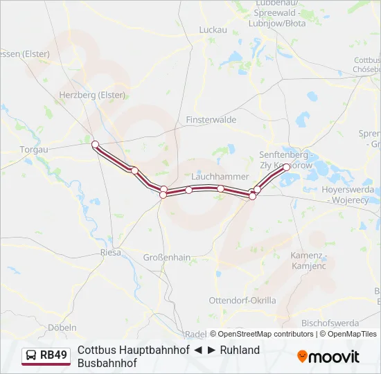 RB49 Bus Line Map