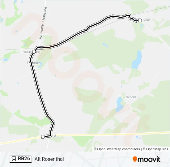 RB26 Bus Line Map
