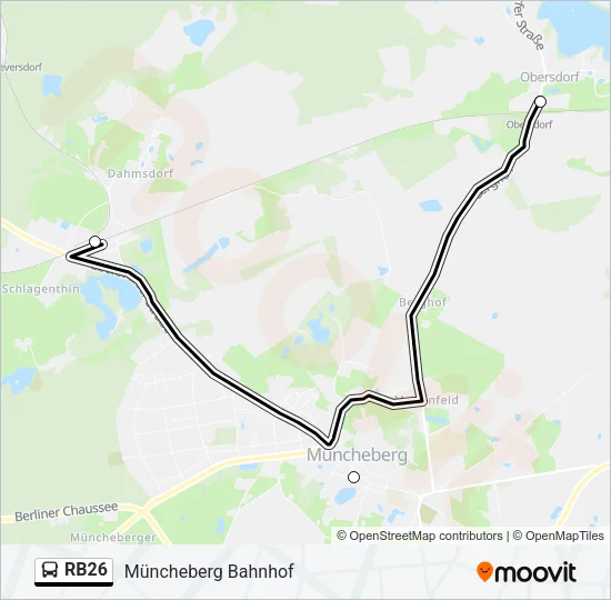RB26 Bus Line Map