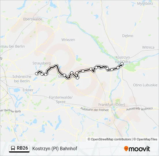 RB26 Bus Line Map