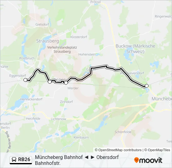 RB26 Bus Line Map