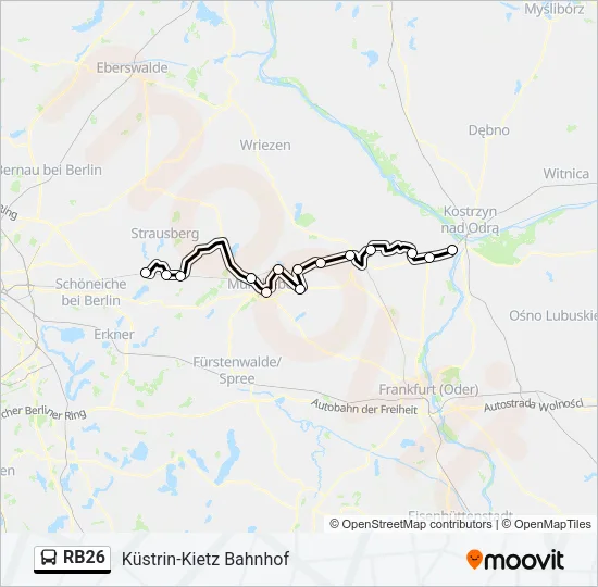 RB26 Bus Line Map