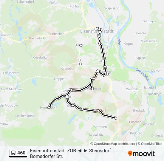 460 Bus Line Map