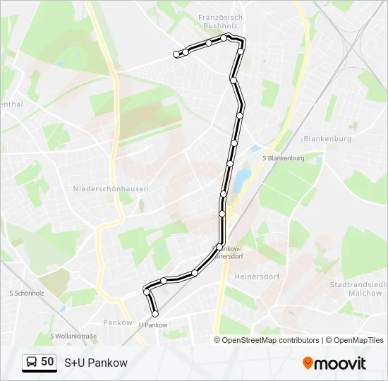 50 Bus Line Map