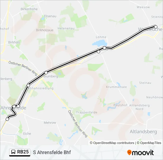 RB25 Bus Line Map