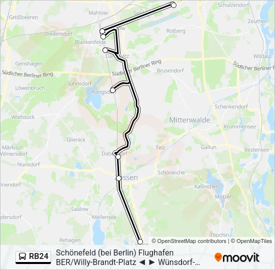 RB24 Bus Line Map