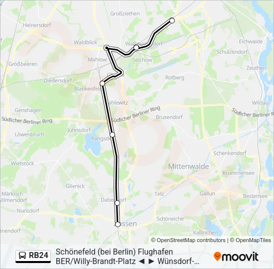 RB24 Bus Line Map