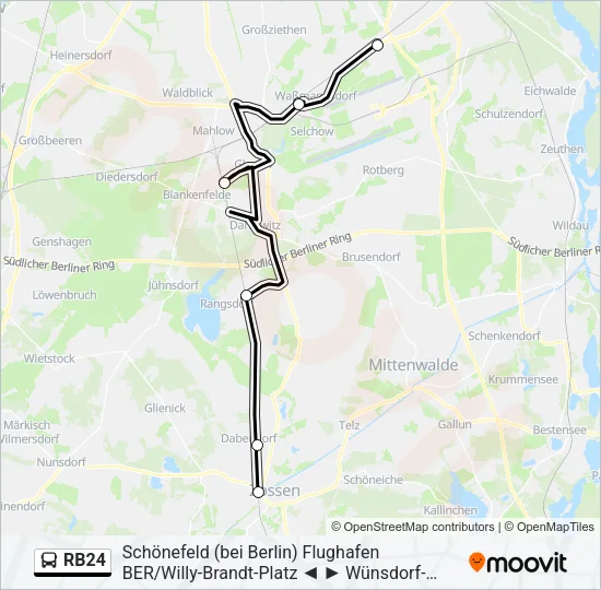RB24 Bus Line Map